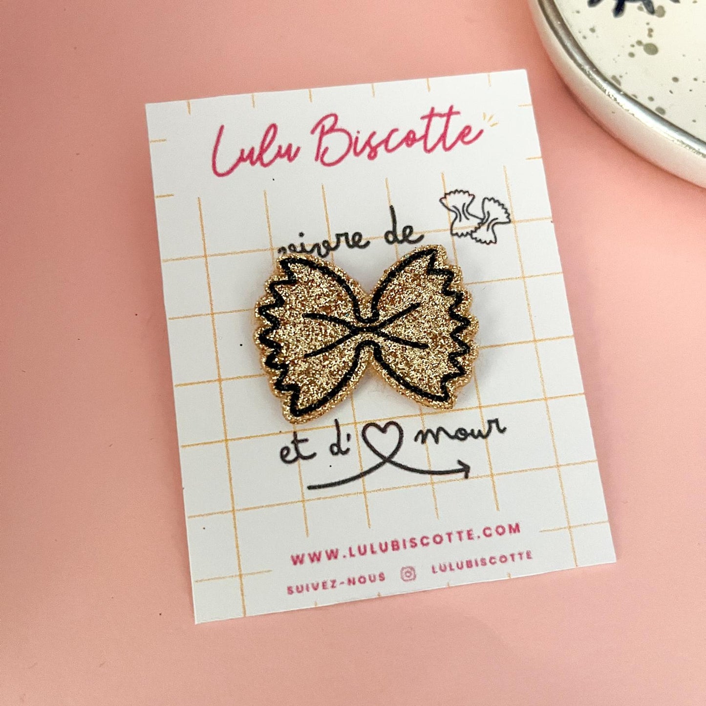 Pin's pailleté FARFALLE