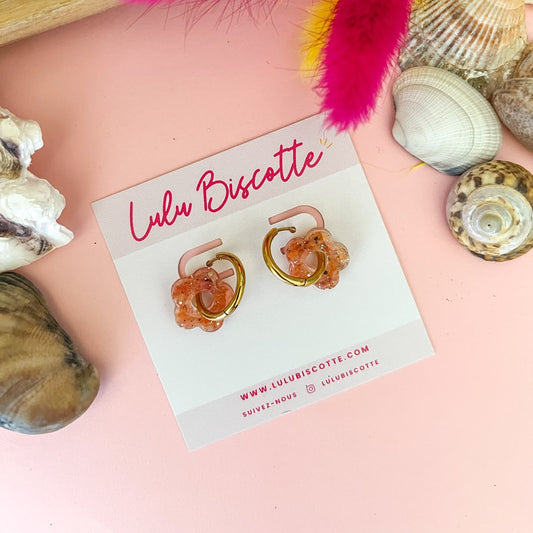 Pampilles CHLOE Coquillages - Corail