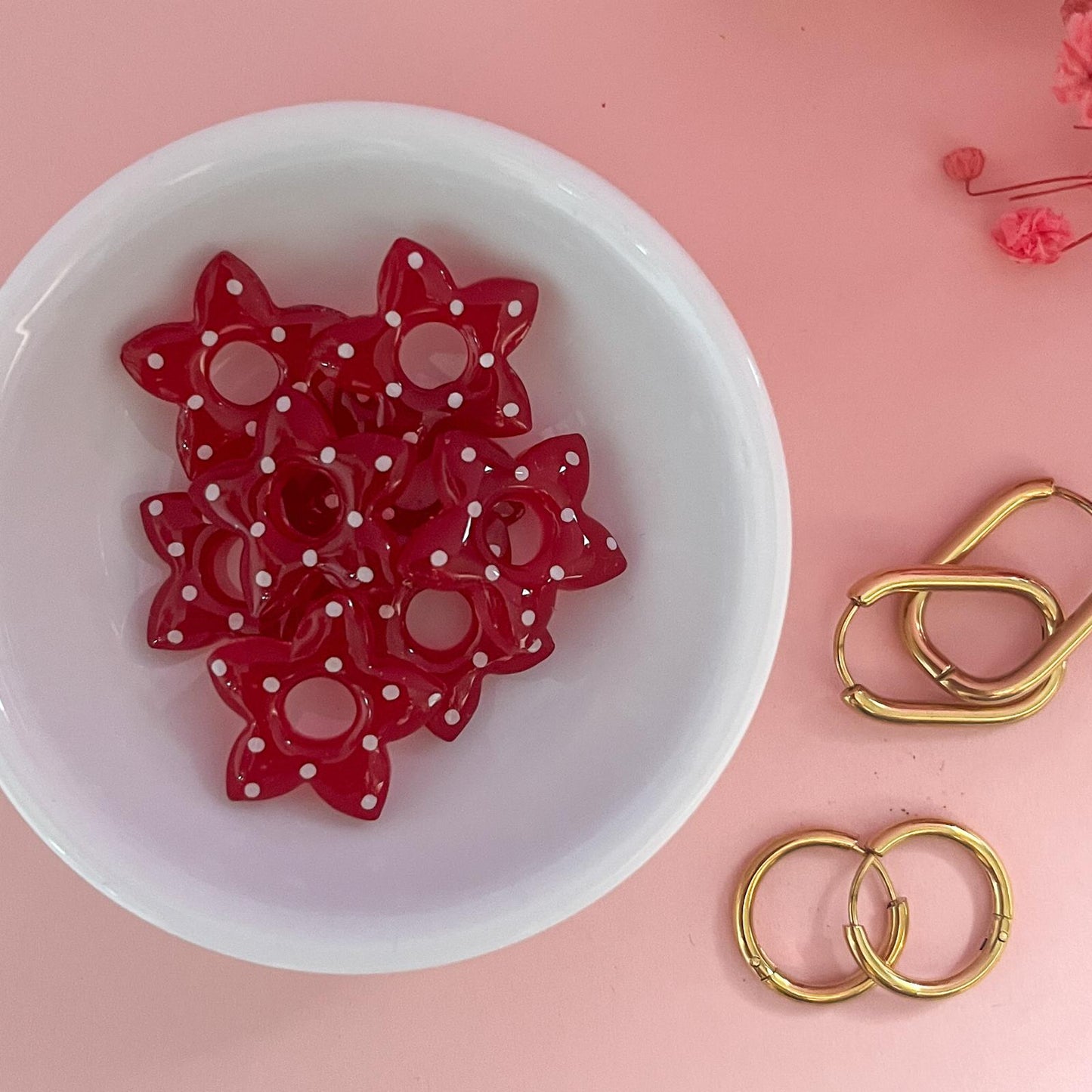 Pampilles mini TYA - Cerise/Pois Blanc