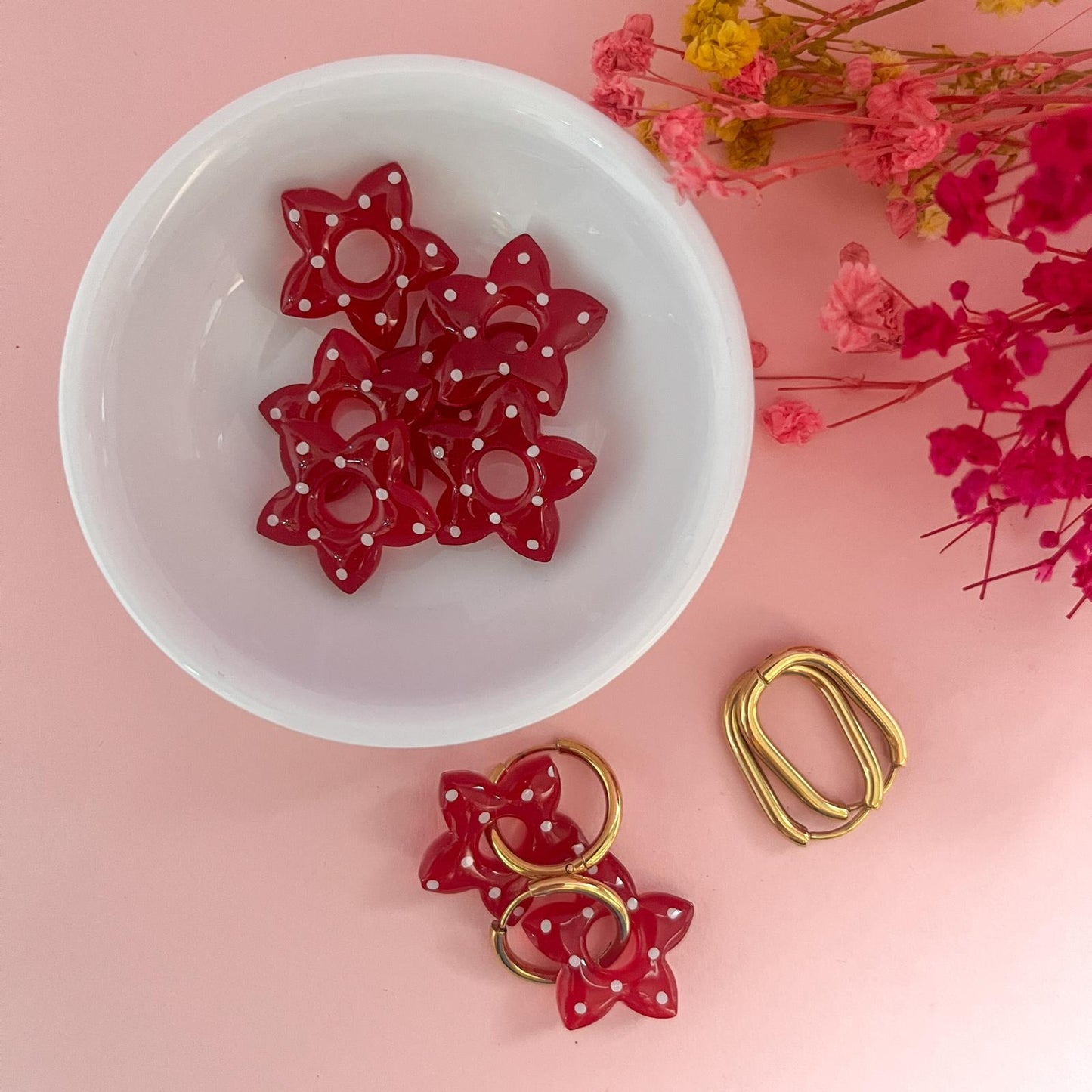 Pampilles TYA - Cerise/Pois Blanc