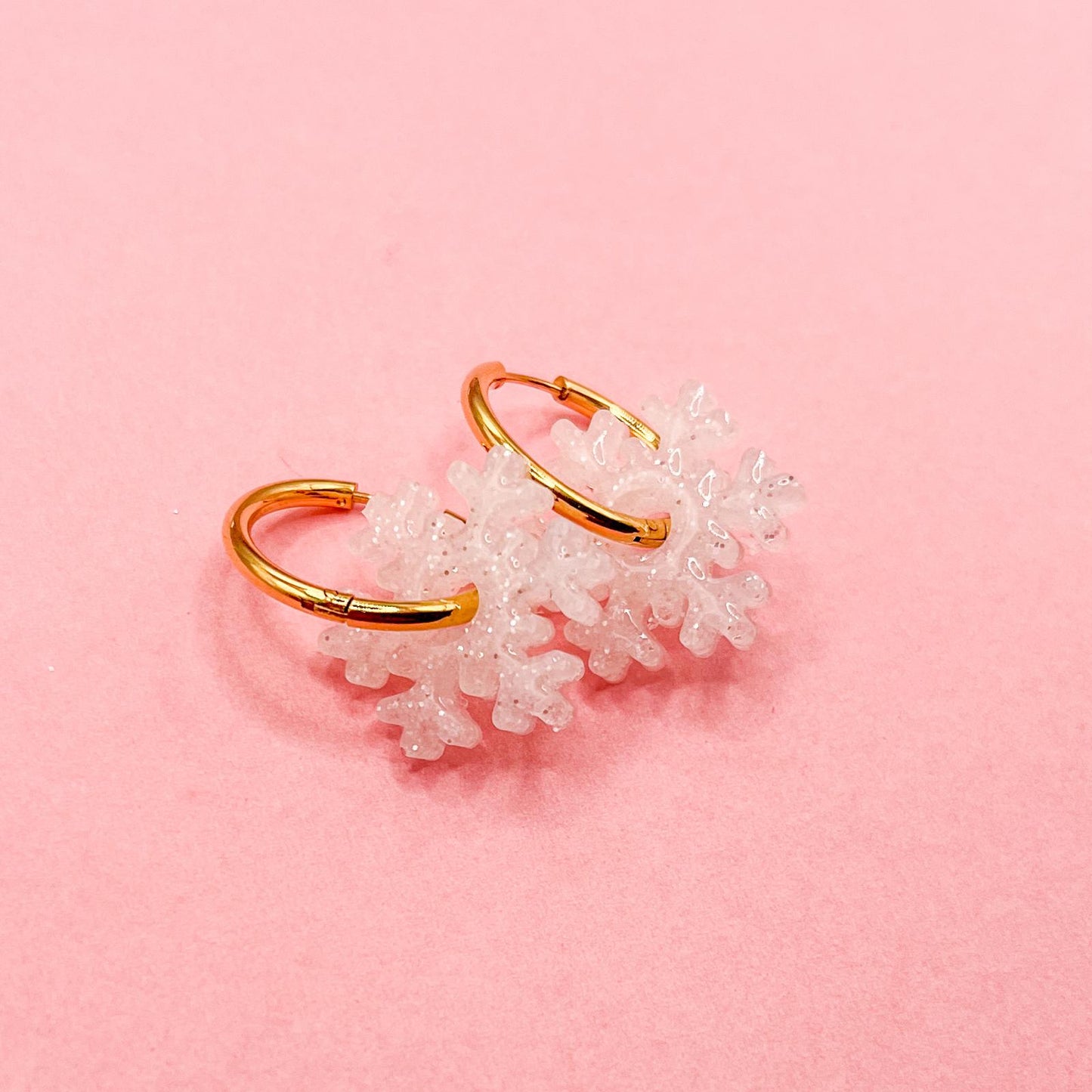 Créoles Flocon "NEVA" - Blanc