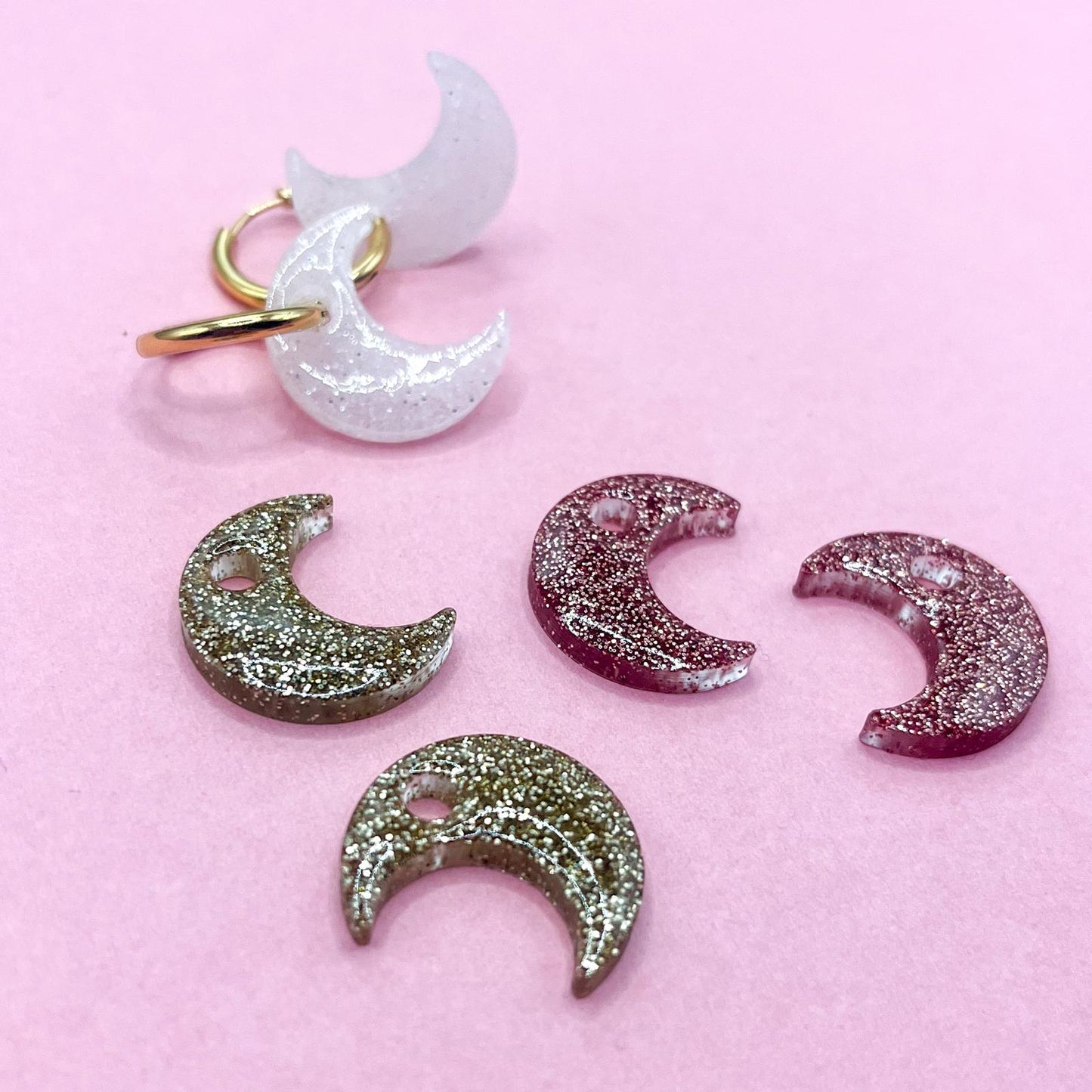 Créoles Lune "SELENE" - Argent