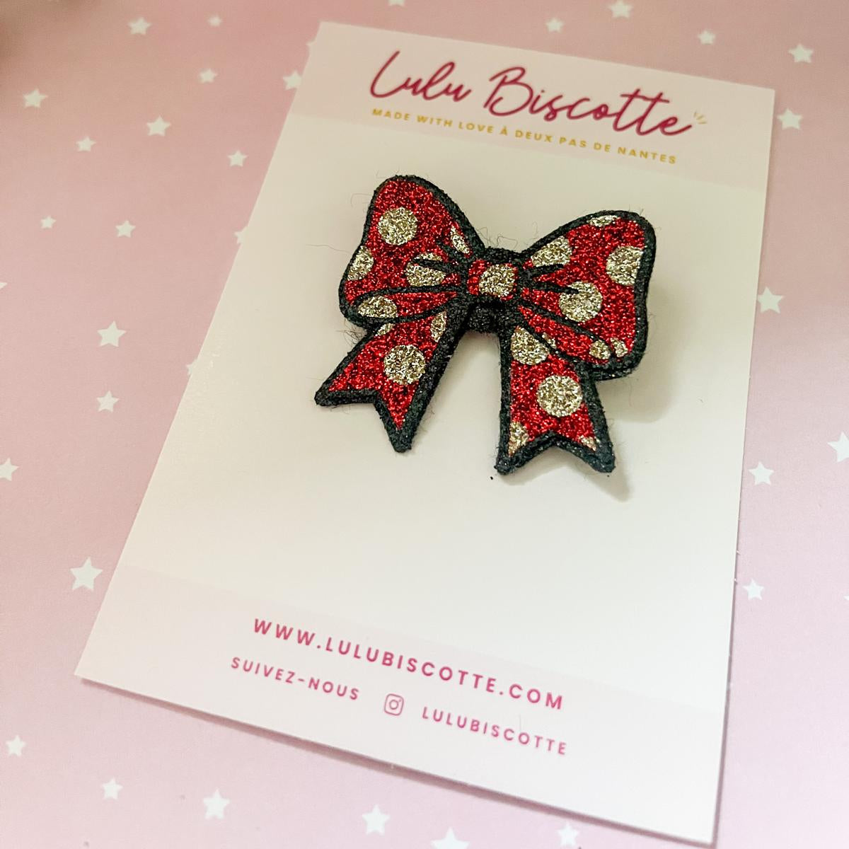 Broche pailletée "MINNIE"