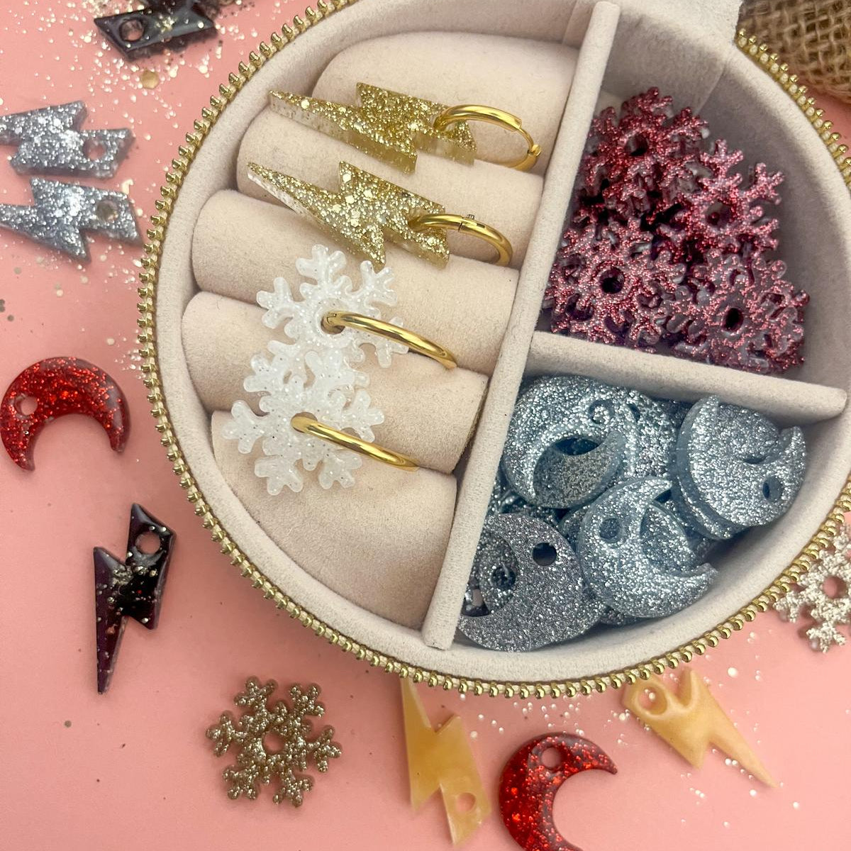 Créoles LUZ - Noir/Or