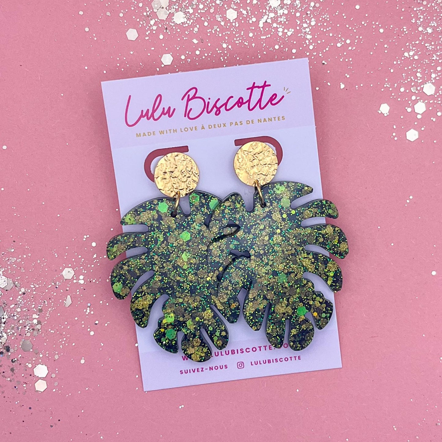 Boucles d'Oreilles LILO - Vert XMAS